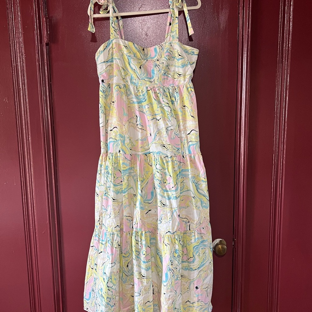 Buddy Love Pastel Swirl Maxi Dress